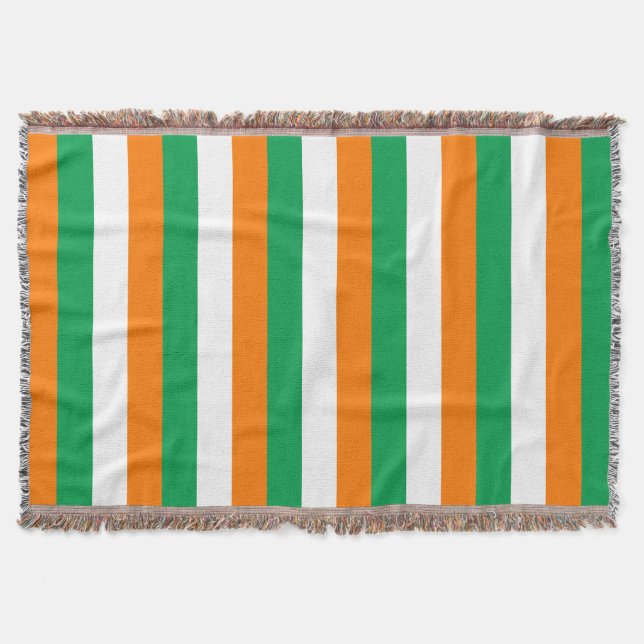 ireland-Flag Throw Blanket (Front)