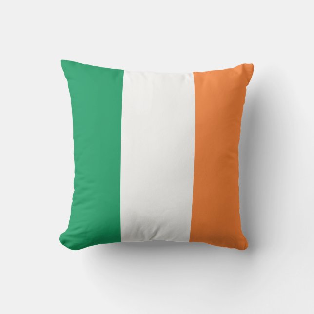 Ireland Flag Throw Pillow (Front)