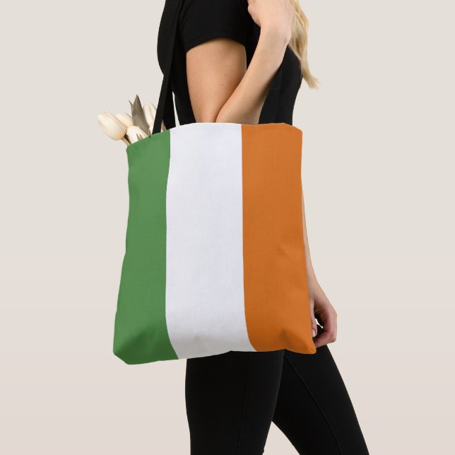 Ireland flag tote bag (Close Up)