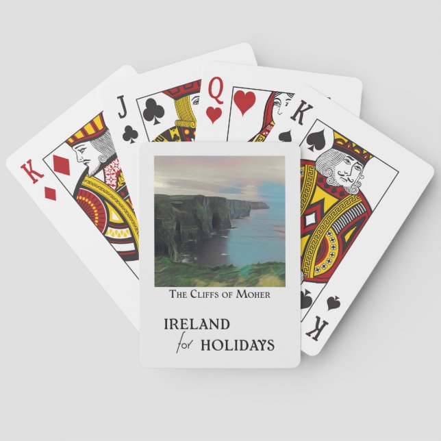 Ireland for Holidays - The Cliffs of Moher Playing Cards (Back)