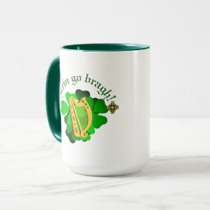 Ireland forever/Erin go bragh/ harp Mug