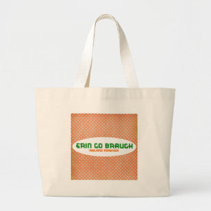 Ireland Forever Polka Dots Large Tote Bag