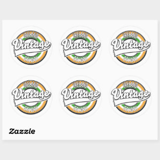 ireland Galway vintage logo Classic Round Sticker