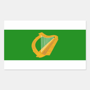ireland green harp flag irish sticker
