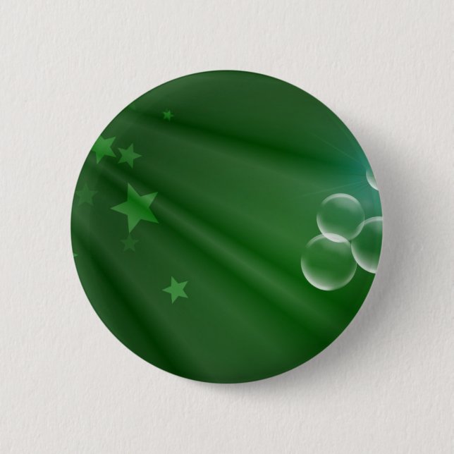 Ireland Green Pattern Art Peace Love Destiny 2 Inch Round Button (Front)