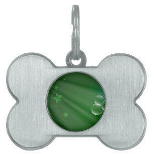 Ireland Green Pattern Art Peace Love Destiny Pet Name Tag