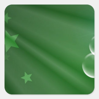 Ireland Green Pattern Art Peace Love Destiny Square Sticker
