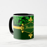 Ireland green shamrocks, Customize with name 5