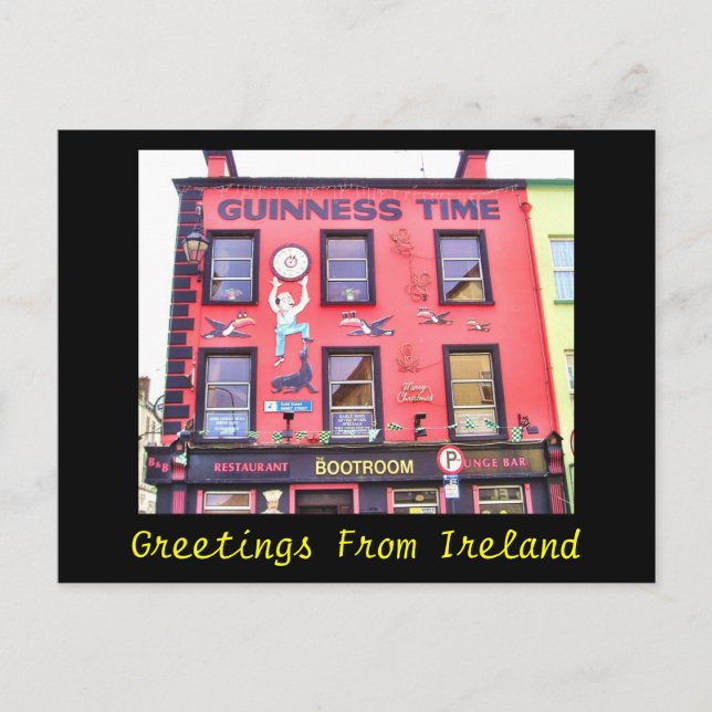 Ireland Happy Hour Postcard (Front)
