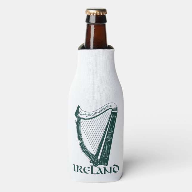 Ireland Harp Design, Irish Harp Bottle Cooler (Bottle Front)