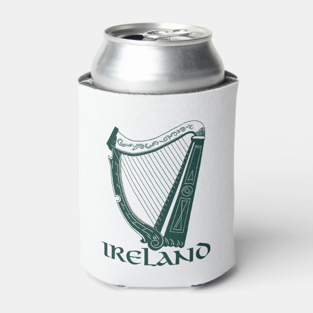 Ireland Harp Design, Irish Harp Can Cooler (Can Front)