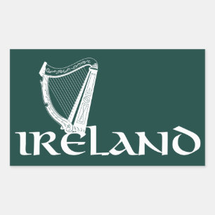 Ireland Harp Design, Irish Harp Sticker