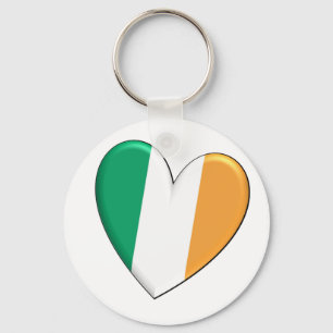 Ireland Heart Flag Keychain