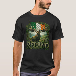 Ireland Heritage – Irish Elk & Celtic Emblem T-Shirt