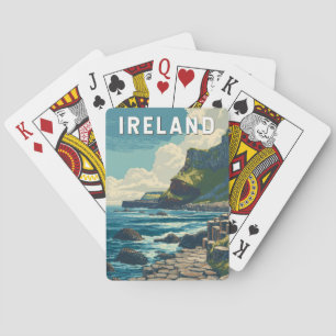 Ireland Illustration Travel Art Vintage Playing Cards