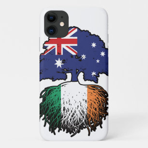 Ireland Irish Australian Australia Tree Roots Flag iPhone 11 Case