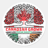 Ireland Irish Canadian Canada Tree Roots Flag