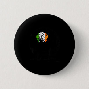 Ireland Irish Eire Flag Design On Soccer Ball Jers 2 Inch Round Button