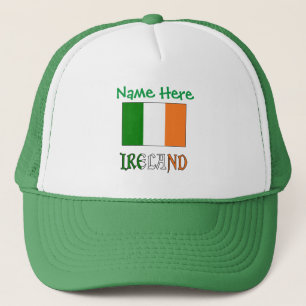 Ireland Irish Flag Green Personalization Trucker Hat
