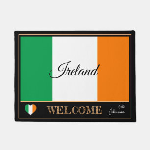 Ireland & Irish Flag house mats /sports Welcome