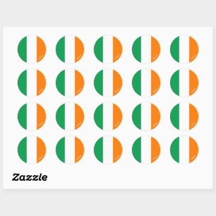 Ireland & Irish flag patriots, holiday / sports Classic Round Sticker