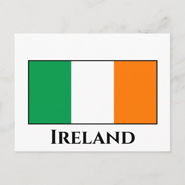 Ireland (Irish) Flag Postcard (Front)