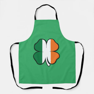 Ireland irish flag shamrock clover St patricks day Apron