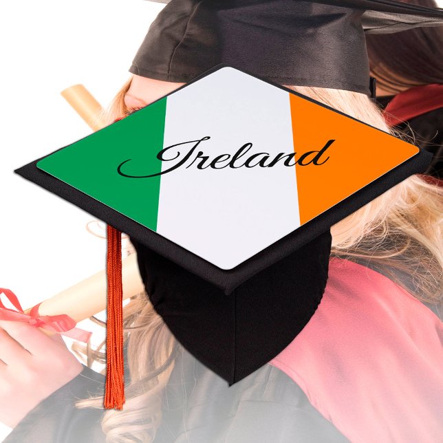 Ireland & Irish Flag - Students /University Graduation Cap Topper (Creator Uploaded)