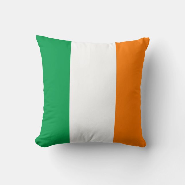 Ireland (Irish) Flag Throw Pillow (Front)