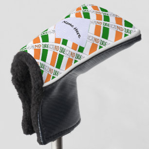 Ireland Irish Flag Tiled Personalized Golf Head Cover