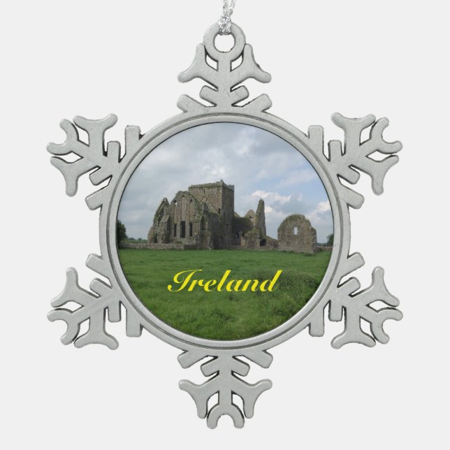 Ireland Irish Hore Abbey Christmas Ornament (Front)