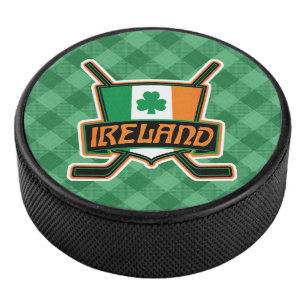 Ireland Irish Ice Hockey Team Puck