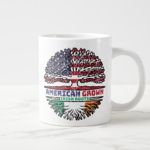 Ireland Irish US American USA United States Tree Large Coffee Mug