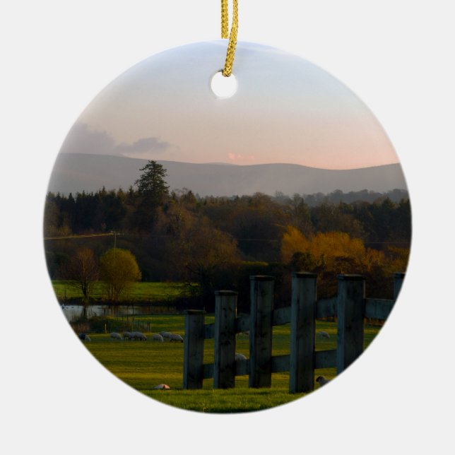 Ireland is Beautiful Ceramic Ornament (Front)