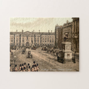 Ireland Jigsaw puzzle, College Green Dublin c1905 Jigsaw Puzzle