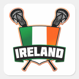 Ireland Lacrosse Irish Square Sticker