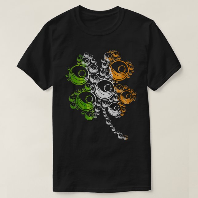 Ireland Lacrosse Sports Lover Shamrock St Patrickx T-Shirt (Design Front)
