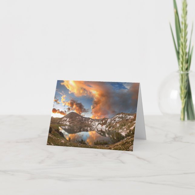 Ireland Lake Sunrise - Yosemite Card (Front)