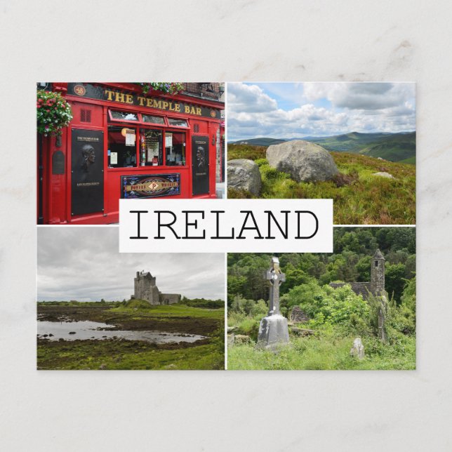 Ireland landscapes collage postcard (Front)