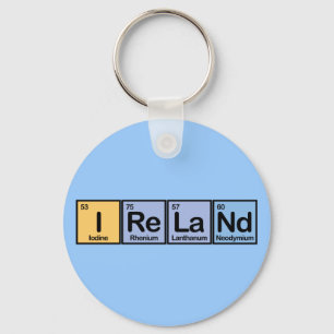 Ireland made of Elements Keychain