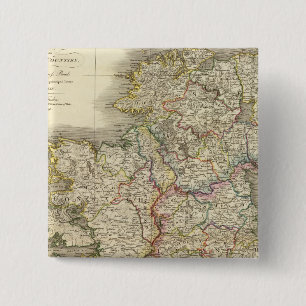 Ireland map 2 inch square button