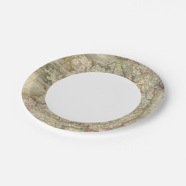 Ireland map paper plate (Angled)