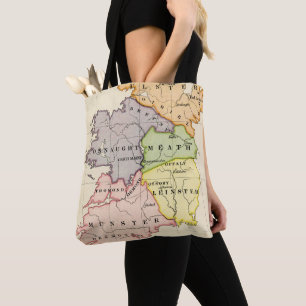 Ireland Map Tote Bag