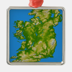 Ireland Metal Ornament