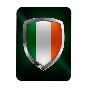 Ireland Metallic Emblem Magnet