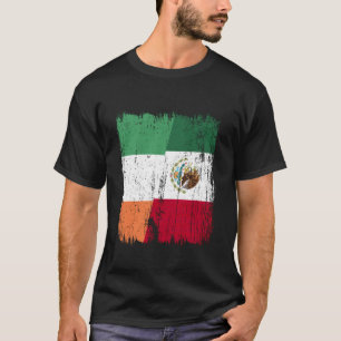 Ireland Mexico Half Flag Irish Mexican Heritage T-Shirt