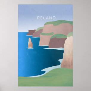 Ireland Minimal Travel Poster