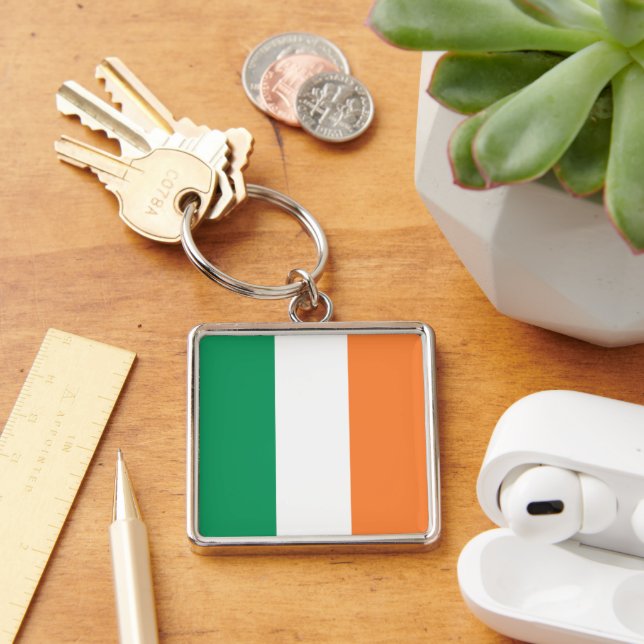 Ireland National Flag, Irish standard, Banner Keychain (Desk)