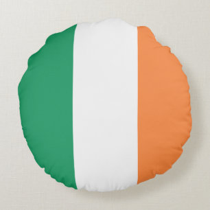 Ireland National Flag, Irish standard, Banner Round Pillow