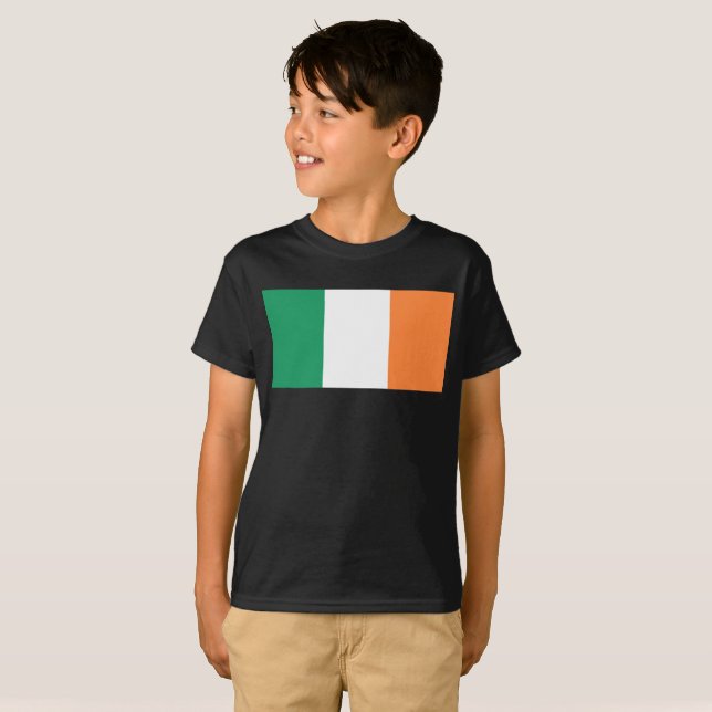 Ireland National Flag, Irish standard, Banner T-Shirt (Front Full)